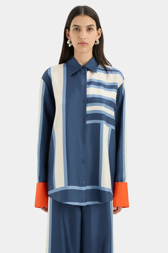 Sir The Label Dazed Shirt and Pant Set in Studio Print Size 14 - 14 / Multi - Outfit Sets