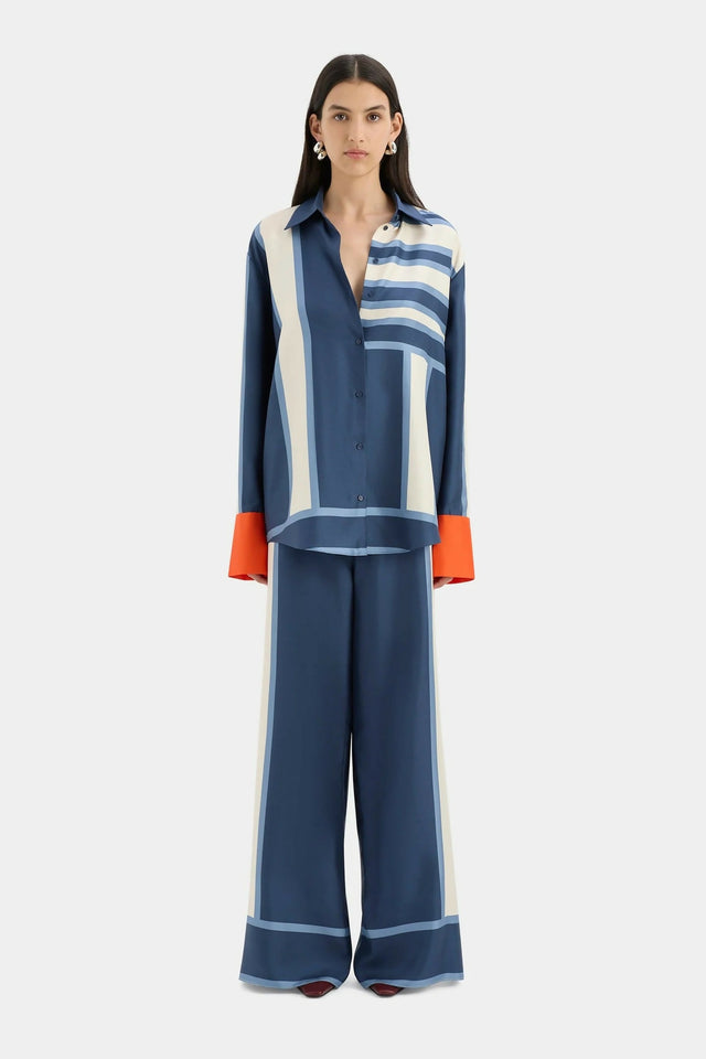 Sir The Label Dazed Shirt and Pant Set in Studio Print Size 8 - 8 / Multi - Outfit Sets