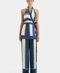 Sir The Label Dazed Wrap Halter Mini and Pant Set in Studio Print - Outfit Sets