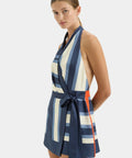 Sir The Label Dazed Wrap Halter Mini in Studio Print | Passion For Fashion Sir The Label Dazed Wrap Halter Mini in Studio Print | Passion For Fashion