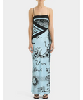 Sir The Label Dreamwood Scarf Midi Dress Brise Soleil - Dresses
