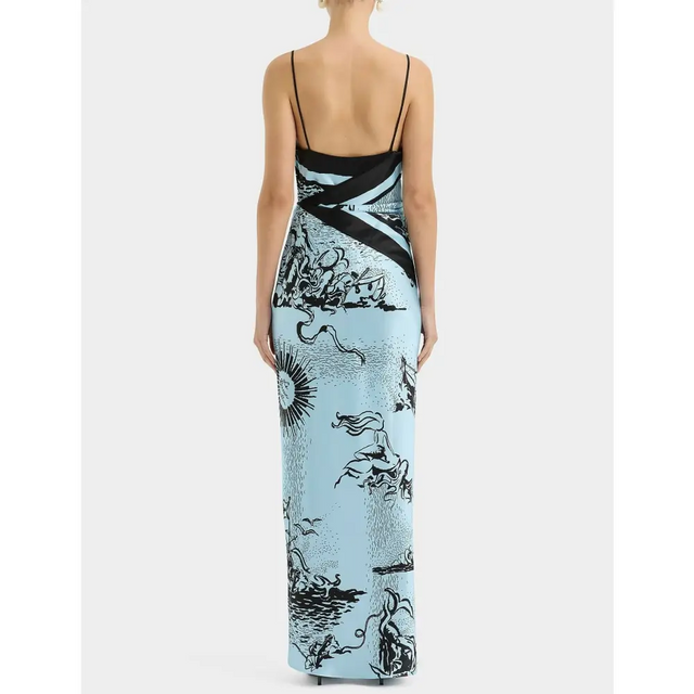sir dreamwood scarf midi dress Sir The Label Dreamwood Scarf Midi Dress Brise Soleil