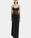 Sir The Label Dunya Draped Gown - 8 / Black - Dresses