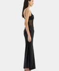 Sir The Label Dunya Draped Gown - 8 / Black - Dresses