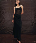 Sir The Label Dunya Draped Gown - 8 / Black - Dresses