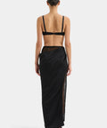 Sir the Label Dunya Draped Skirt & Bralette Set Black Size 0/ AU 6 - 6 / Black - Outfit Sets