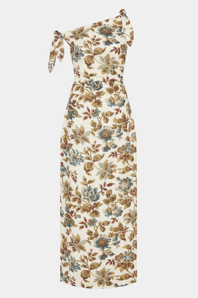 Sir The Label Eleanora Tie Shoulder Dress In Viola Print Size 3 (AU 12) - 12 / Print - Dresses
