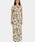 Sir The Label Eleanora Tie Shoulder Dress in Viola Print - 12 / Print - Dresses