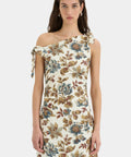 Sir The Label Eleanora Tie Shoulder Dress in Viola Print - 12 / Print - Dresses