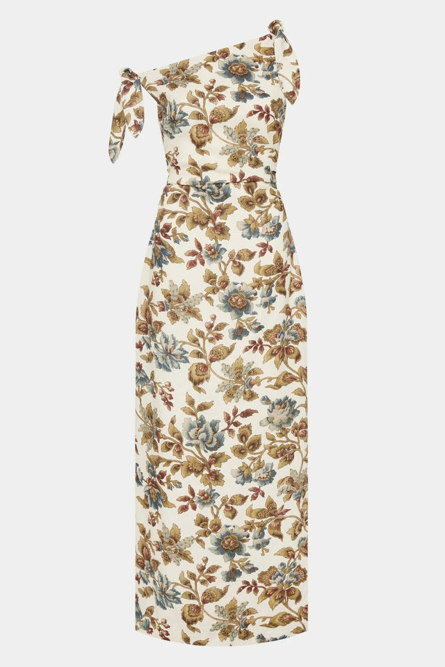 Sir The Label Eleanora Tie Shoulder Dress in Viola Print - 12 / Print - Dresses