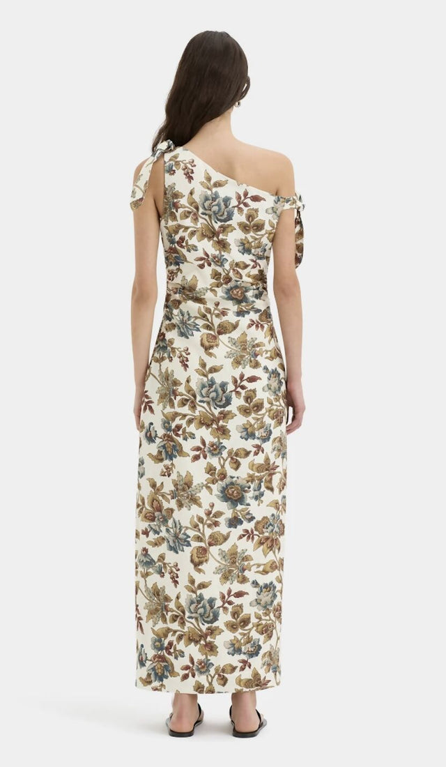 Sir The Label Eleanora Tie Shoulder Dress Viola Floral Print Size 6,8,10 - Dresses