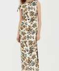 Sir The Label Eleanora Tie Shoulder Dress Viola Print - 10 / Print - Dresses