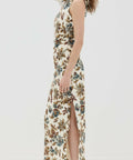 Sir The Label Eleanora Tie Shoulder Dress Viola Print - 10 / Print - Dresses