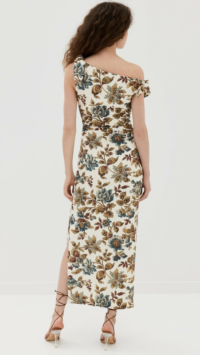Sir The Label Eleanora Tie Shoulder Dress Viola Print - 10 / Print - Dresses