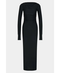 Sir The Label Elm Long Sleeve Midi Dress in Black Size - Dresses