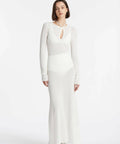 Sir The Label Emmeline Halter Long Sleeve Dress - 6 / White - Dresses