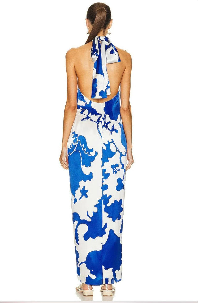 Sir The Label Esme Halter Dress Size 2 - 8 / Print - Dresses