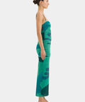 Sir the Label Frankie Gathered Midi Dress - 8 / Multi - Dresses