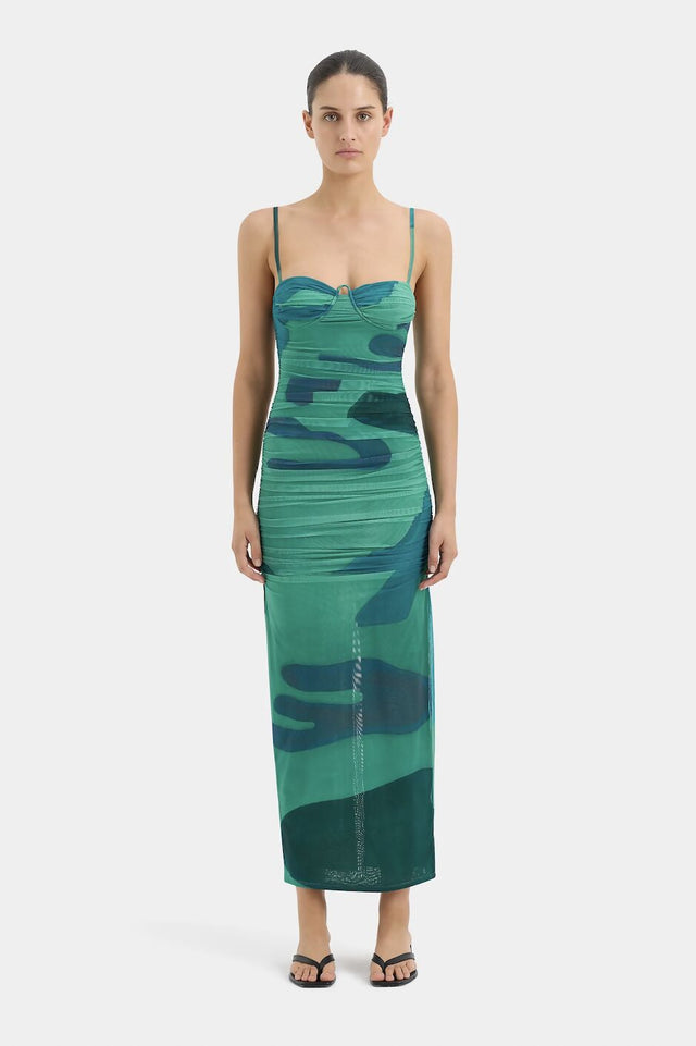 Sir The Label Frankie Gathered Midi Dress - Dresses