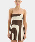 Sir the Label Freddie Slip Mini Dress // Size - 8 / Print - Dresses