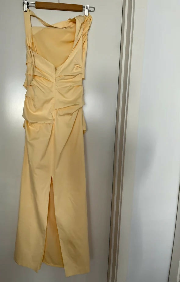 Sir The Label Giacomo Gathered Gown - 6 / Yellow - Dresses