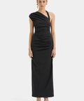 Sir The Label Giacomo Gathered Gown Black Size 10 - 10 / Black - Dresses