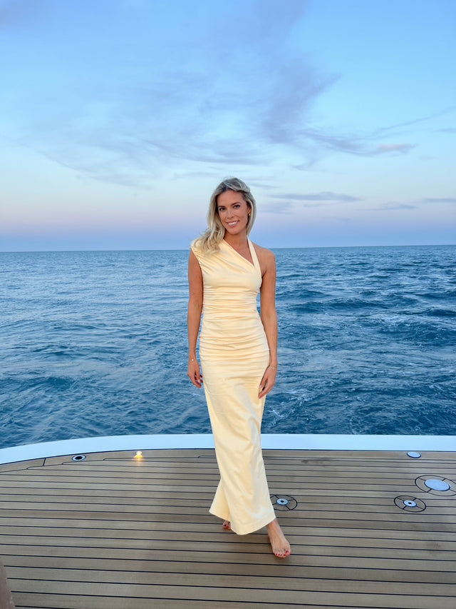 Sir The Label Giacomo Gown in Butter - Dresses