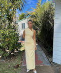 Sir The Label Giacomo Gown in Butter - Dresses