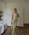Sir The Label Giacomo Gown in Butter - Dresses