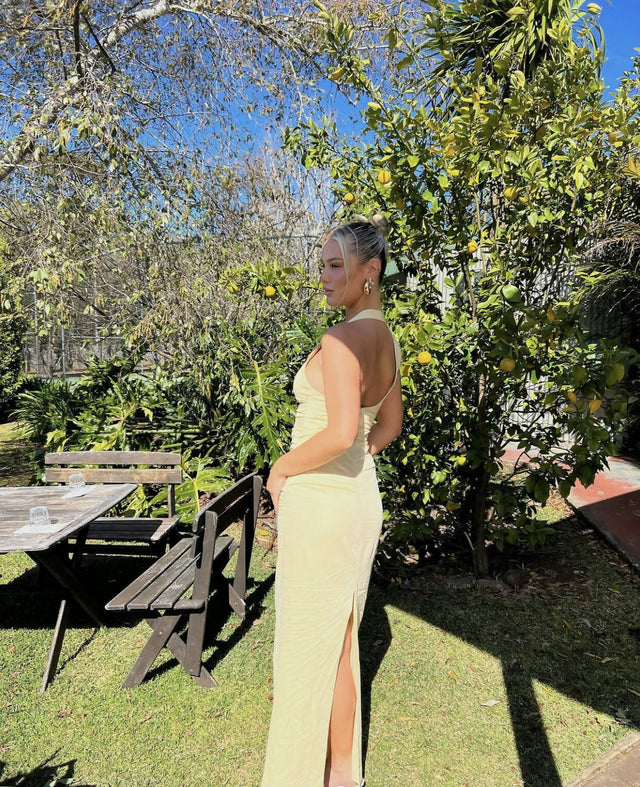 Sir The Label Giacomo Gown in Butter - Dresses