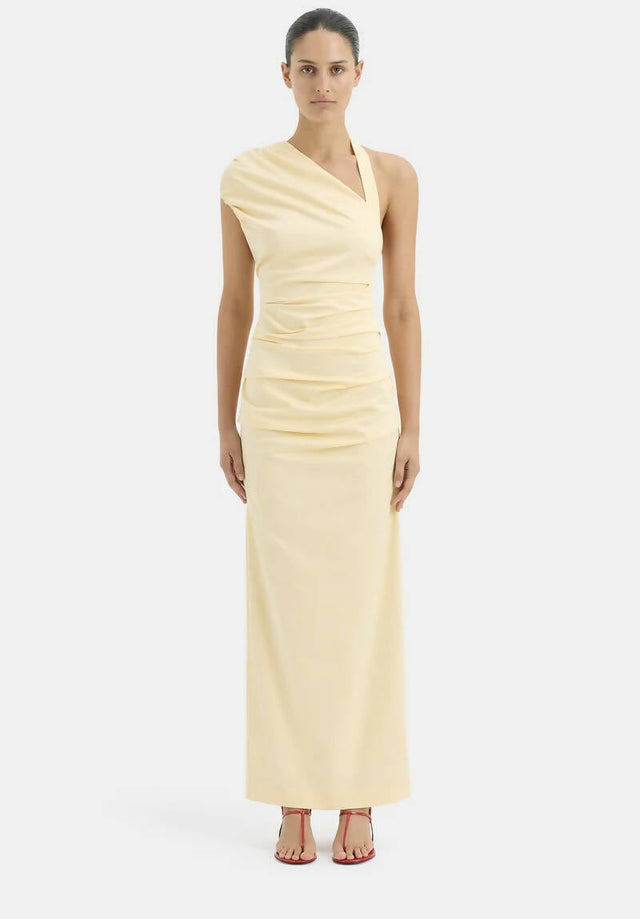 Sir The Label Giacomo Gown in Butter - Dresses