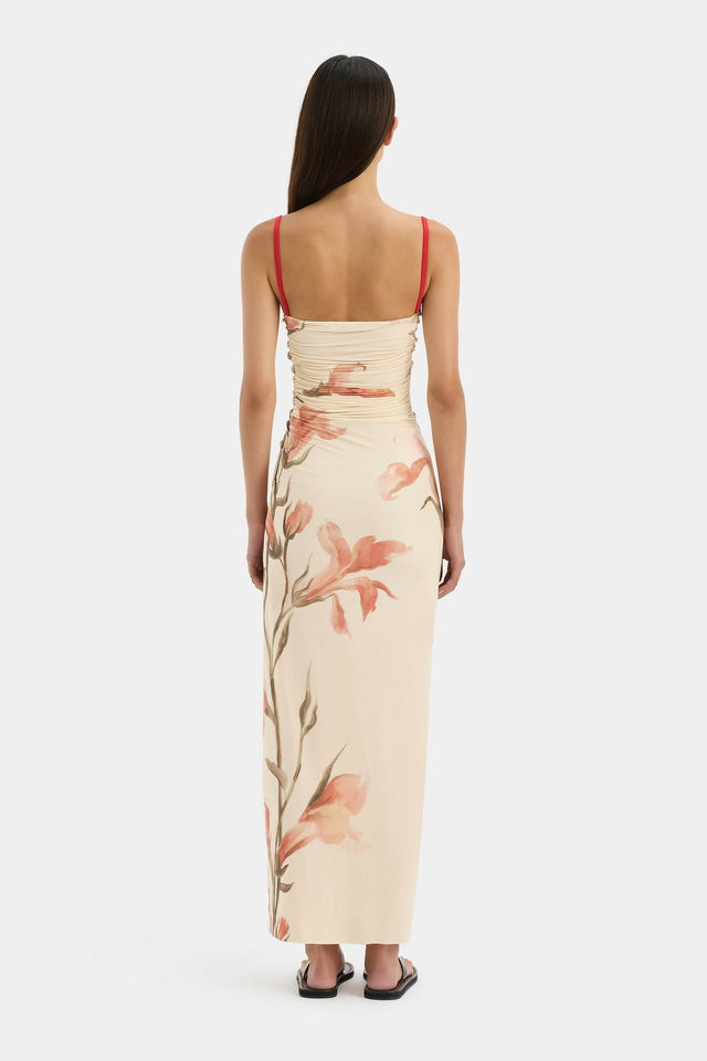 S3-SIR125-1012_Hana_Ruched_Midi_Dress_Gladioli_Print-25061-SirTheLabel-0136_33eae04f-64e3-48b3-813b-f044a60afcd2