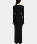 Sir The Label Helena Long Sleeve Midi Dress In Black - 8 / Black - Dresses