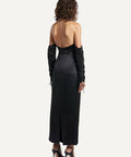 Sir The Label Houdini Silk Midi Dress - 10 / Black - Dresses