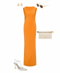 Sir The Label Isla Cowl Back Gown in Orange - Dresses
