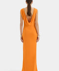 Sir The Label Isla Cowl Back Gown in Orange - Dresses