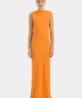 Sir The Label Isla Cowl Back Gown in Orange - Dresses