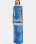 Sir The Label Isla Maxi Dress in Estela Azul - Dresses