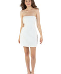 Sir the Label Jacque Mini Cutout Dress in White - 6 / White - Dresses