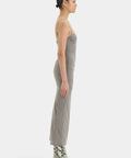 Sir The Label Jacques Gathered Midi Dress in Slate Grey - Dresses