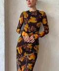 Sir The Label Jacques Mesh Panelled Midi Size 8 10 - Dresses