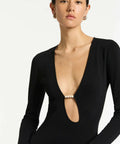 Sir The label Kinetic Bead Midi Dress - 6 / Black - Dresses