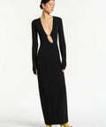 Sir The label Kinetic Bead Midi Dress - 6 / Black - Dresses
