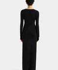 Sir the Label Kinetic Beaded Long Sleeve Maxi Dress - 8 / Black - Dresses
