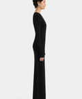 Sir the Label Kinetic Beaded Long Sleeve Maxi Dress - 8 / Black - Dresses