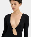 Sir the Label Kinetic Beaded Long Sleeve Maxi Dress Black Size /AU 6 - 6 / Black - Dresses