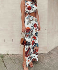 HireSIRTHELABELAmbroiseKnotDressInPrintFloral2