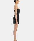 Sir The Label Leonardo Pleated Mini Dress in Black - Dresses