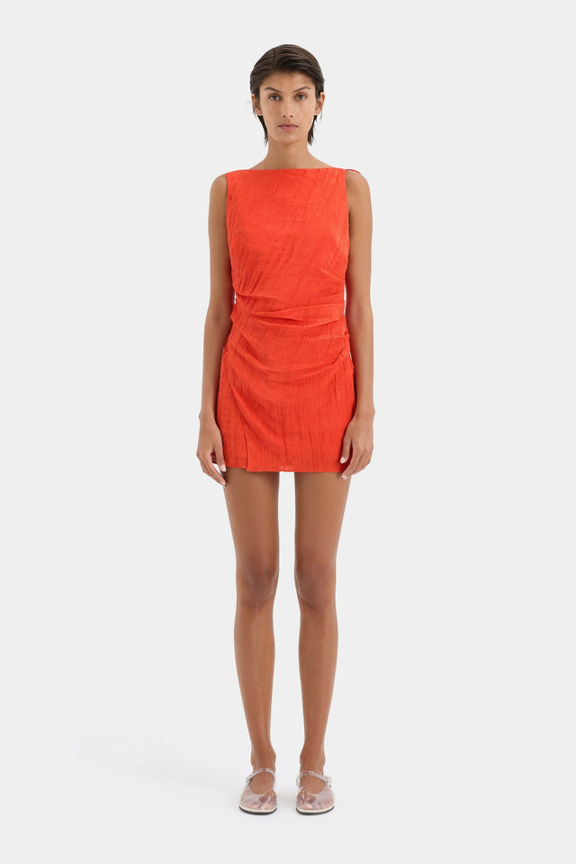 S25-SIR125-1102_Ligera_Mini_Dress_Tangerine-24981-Sir_The_Label-0014_1440x