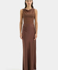 Sir The Label Luca Gown Dress Chestnut - 6 / Brown - Dresses